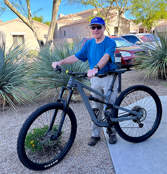 Tom Wolff ready to hit the road in Scottsdale, AZ.