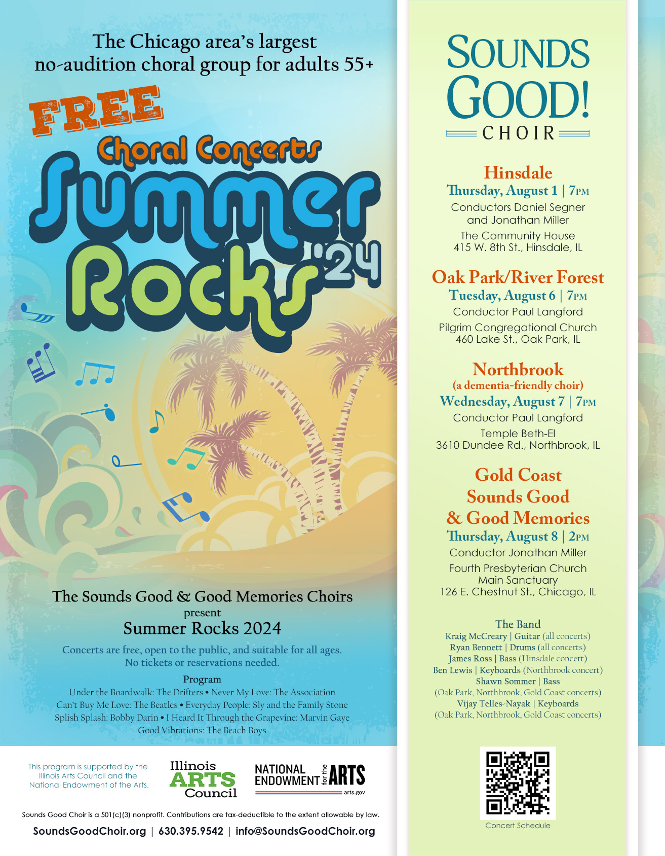 Summer Rocks 2024 Concert Flyer