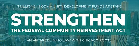 Poster in support of the Community Reinvestment Act.