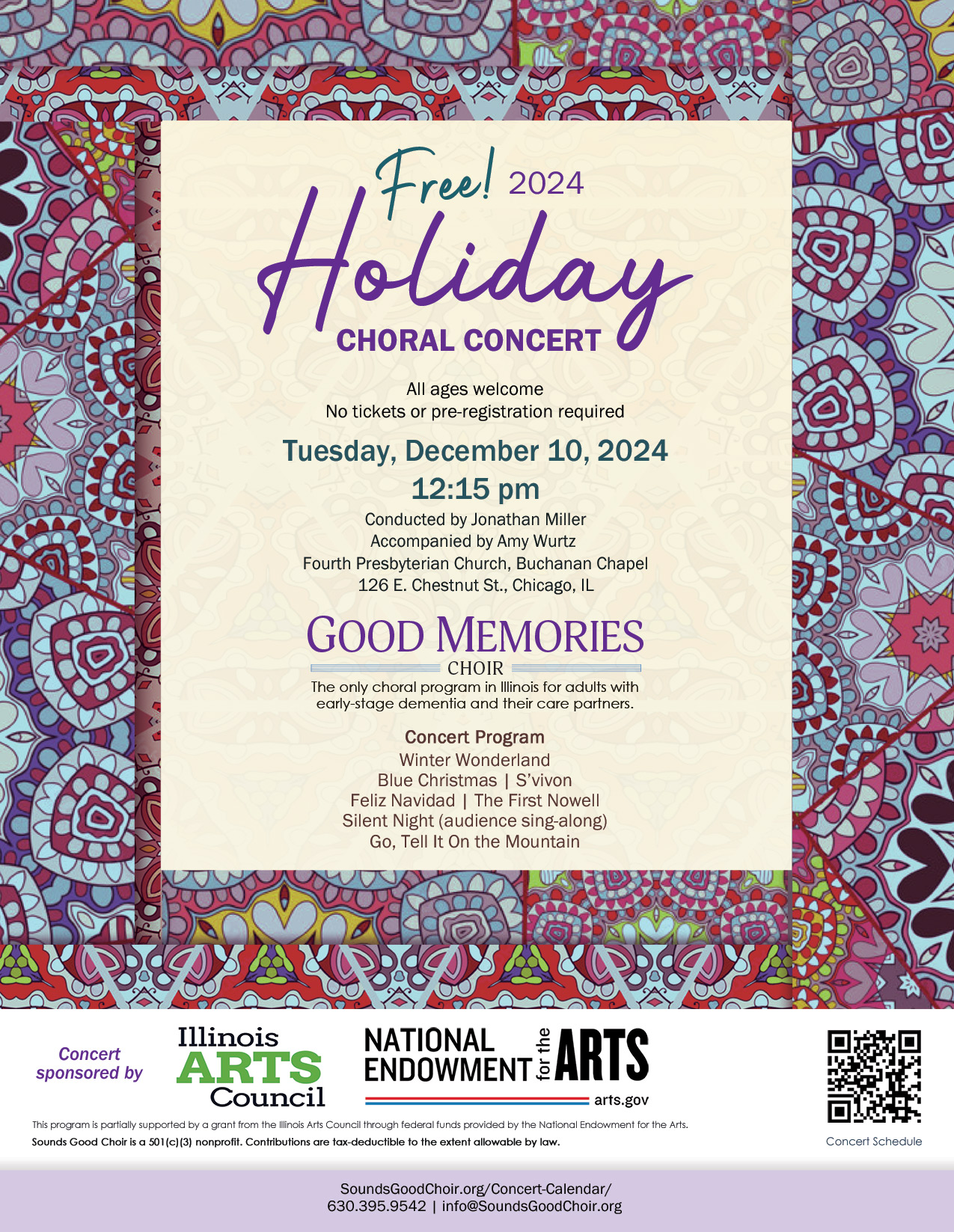 Good Memories Fall Concert Flyer