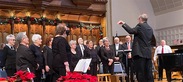 George brings his beautiful bass to every choir he sings with!